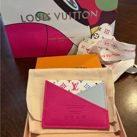 NWT Louis Vuitton x Takashi Murakami Criss Cross Card Holder - Picture 4 of 4